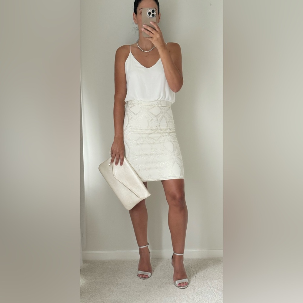 ASOS TFNC London White Bodycon Dress Small